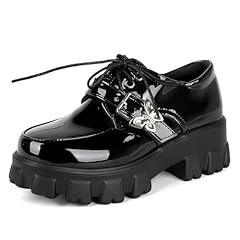 Black Patent With 1 Butterfly-shaped Buckle