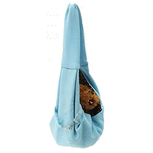 Hangang Mains-Libres Réversible Sling Carrier Bag Tote de Voyage Doux Confortable Double-face Pouch Shoulder Carry Fourre-Tout Sac à main pour Petit Chien Chat Chat Chiot Kitty Rabbit