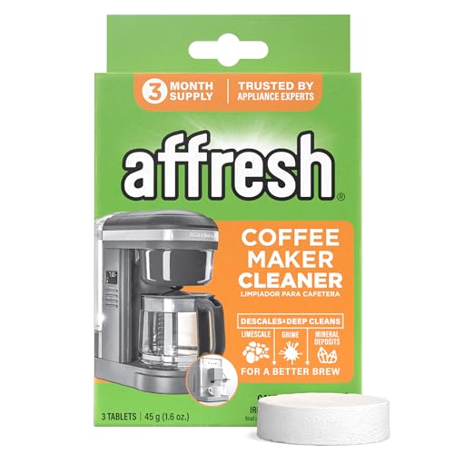 Affresh Coffee Maker Cleaner, for Multi Cup Drip, Pod, Single Serve and Espresso, Descales & Cleans...