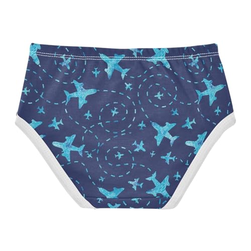 Little Girl Underwear Toddler Panties Kids Undies Plane Fly Print Soft Cotton Briefs 2T-8Y2