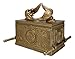 Ebros Gift Matte Gold Holy Relic Ark of The Covenant Throne of God with Ten Commandments Rod of Aaron and Manna Decorative Trinket Box Sculpture Christian Israel Historic Replica (1:5 Scale)