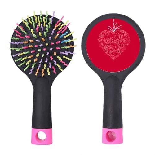 Brosse à cheveux démêlante cœur cheveux secs et mouillés