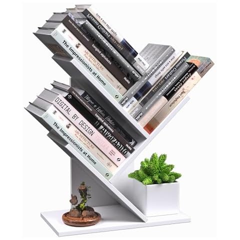 R RUISHENG 3 Tier Small Tree Bookshelf Cover