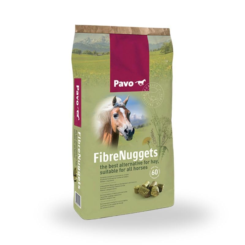 Comida para Caballo | Pavo Fibre Nuggets Hard 20kg | Alimentacion de Calidad para equinos