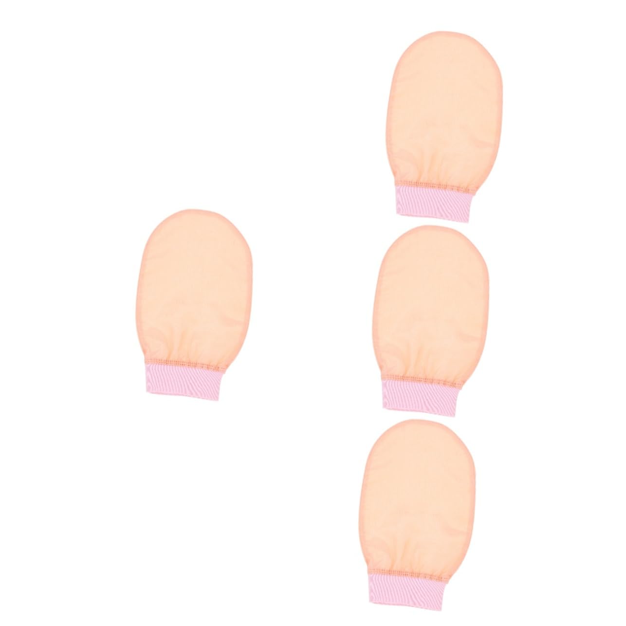 Healeved 4pezzi Guanto Esfoliante Per Doccia Guanto Da Bagno Per Donna Materiale Sicuro e Pratico Design Compatto e Leggero Per Pulizia Profonda e Comfort Durante Bagno Loto