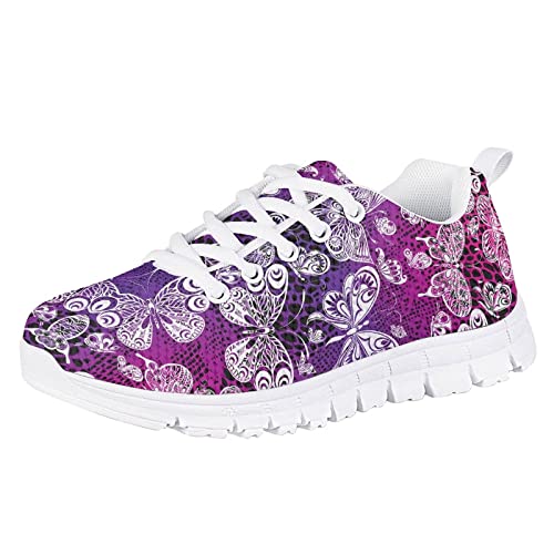 Kids Tennis Shoesfor Girls Lace Up Running Shoes Little Girl Cute Sneakers for School Walking