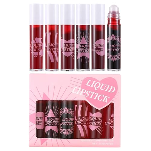 DAWCBVJQ Brillo Labial Voluminizador | Roll On Hidratante 6X Barra De Labios Líquida - Labial Nutritivo No Pegajoso para Viajes de Negocios, Hogar, Actividades al Aire Libre y Escuela