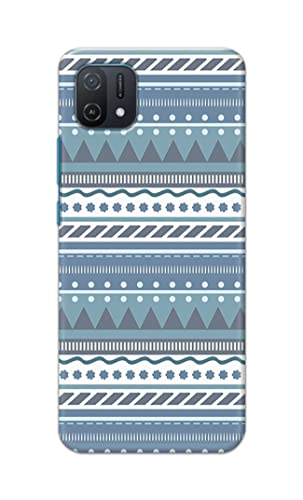 Image of Printed Hard Back Cover Case for Oppo A16K Back Cover (Seamless Geometric Tribal Pattern) -1803