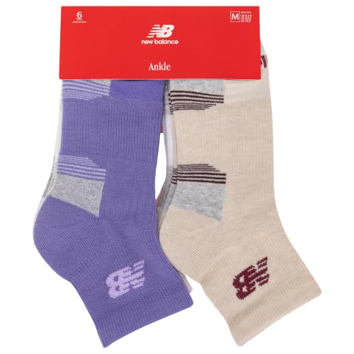 Image of New Balance Unisex Adult Performance Cushioned Ankle Socks, 6 Pairs
