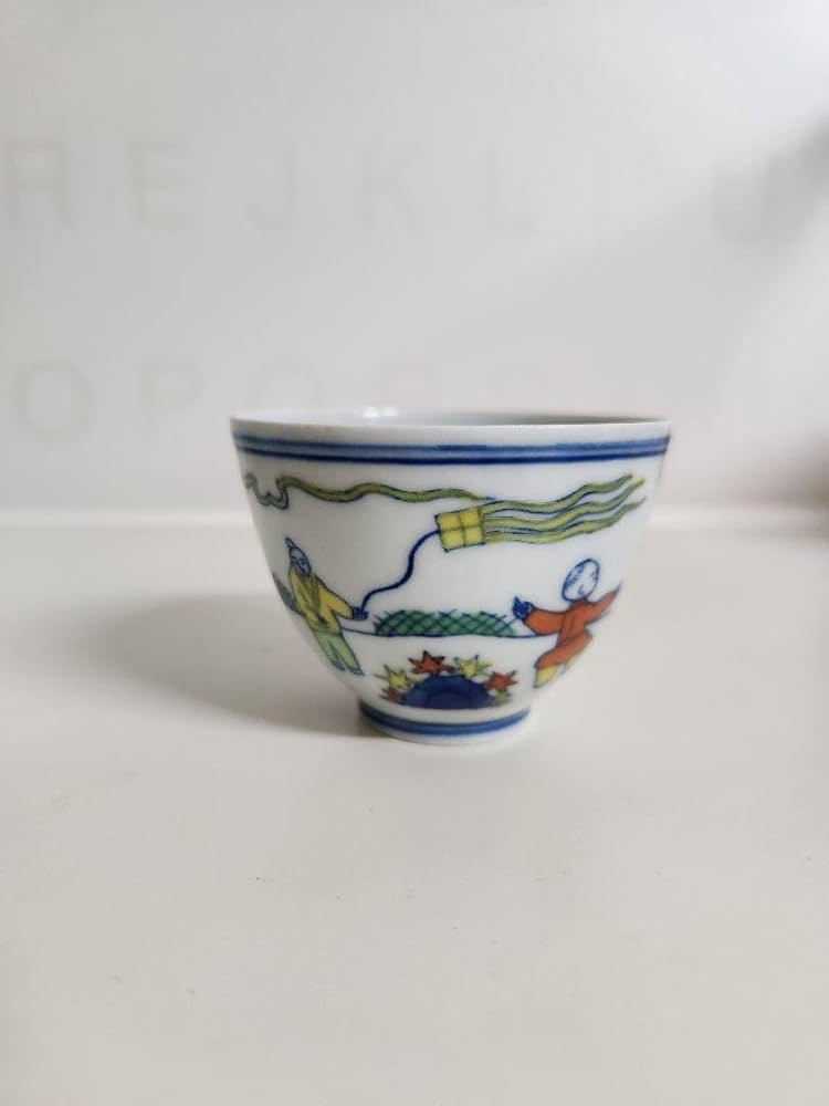 大明成化年製　5客セット　湯飲　湯呑　茶器　現代美術　古伊万里　陶磁　② Amazon | 大明成化年製 5客セット 湯飲 湯呑 茶器 現代美術 古