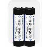 KEEPPOWER 純正 L1 L2 LCD 高速充電器 リチウムイオン電池 セット 18650 16340 (電池単品2本のみ 14500/1100mAh)