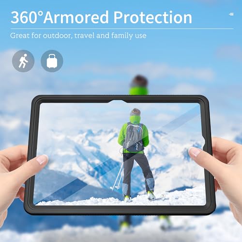 Mangix Waterproof Case For Samsung Galaxy Tab A9 Plus 11 Inch 5G 2023 Case,Built-In Screen Protector/Kickstand/Full-Body Shockproof Protective Cover For Tablet A9+ 11'' thumb #4
