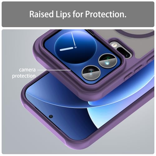 Image of Compatible with Xiaomi 17 Pro Max Case Cover,Compatible with MagSafe,Anti-Fall,Compatible with Xiaomi 17 Pro Max 5G 2509FPN0BC Cell Protective Phone Case Purple