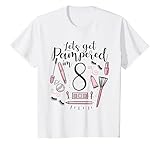 Kids 8 Year Old Spa Birthday Shirt Girls Pampered Day 8th Gift T-Shirt