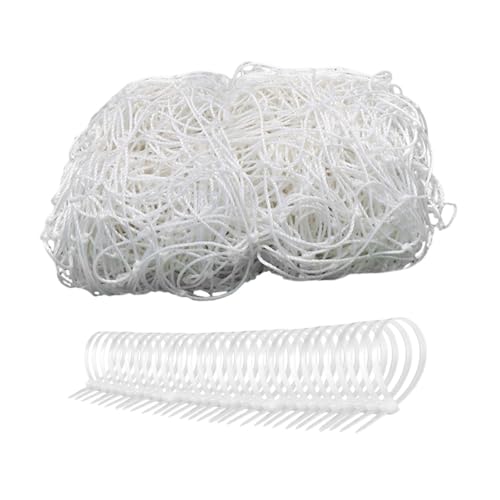 Menolana Soccer Net Replacement Football Netting Nylon for 12 ft x 6 ft with Soccer Straps for Sports Backyard Match Soccer Accessory