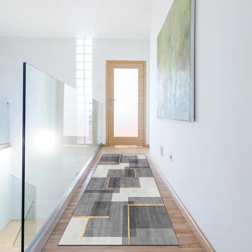 Alfombra de poliéster resistente y moderna de 110 x 200 cm 6