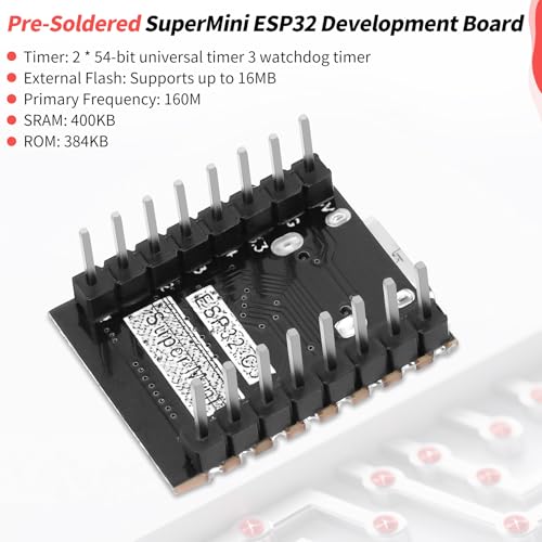 ESP32 ESP32-C3 Development Board, USB C Supermini ESP32 C3 2.4GHz Wi-Fi & Bluetooth 5.0 Pre-Soldered Pins Development Board for Arduino, 3PCS - Image 4