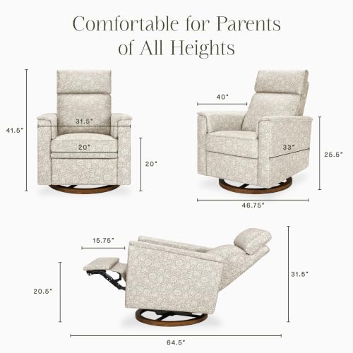 Image of NAMESAKE Willa Plus Power Recliner in Mallow in Ash Performance Eco-Weave