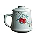 Tazas para niños Estilo chino 420ML personal portátil Separación elaboración de la cerveza del té taza de té de agua exquisita elaboración de té de cerámica Cup Copa de oficina con Infusor y la tapa t