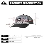 Quiksilver Boys Quiksilver Boy's Emu Coop Snapback Trucker Hat Youth - Image 4