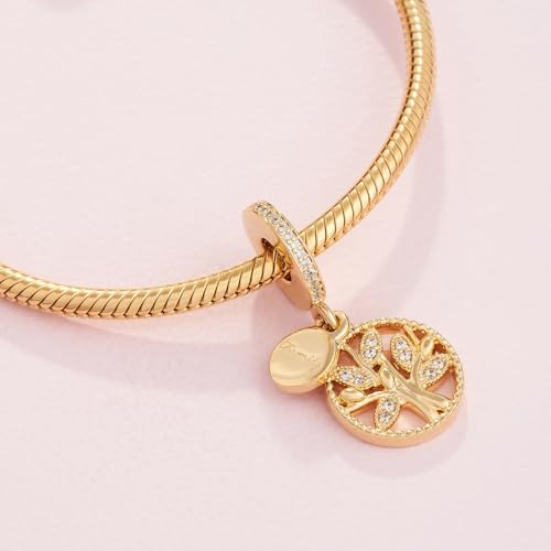 Pandora Sparkling Family Tree Dangle Charm - Compatible Moments - Stunning Women's Jewelry - Gift with Gift Box - Made Shine & Cubic Zirconia4