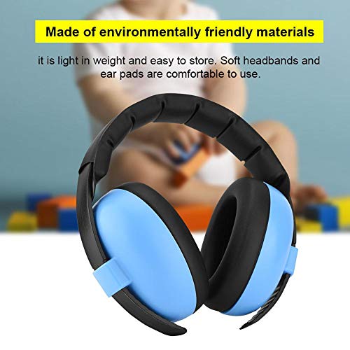 Yunir Portabel Soft Children Baby Hearing Protective Earmuffs Professional Sound Insulation Foam Noise-proof Headset Noise-cancelling Headphone(Blue) - Image 4