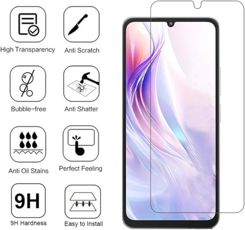Image of CASENED Tempered Glass Screen Protector Compatible For Xiaomi Redmi 13C 5G / Redmi 13C 4G (6.74 Inch) With Edge To Edge Coverage And Easy Installation Kit