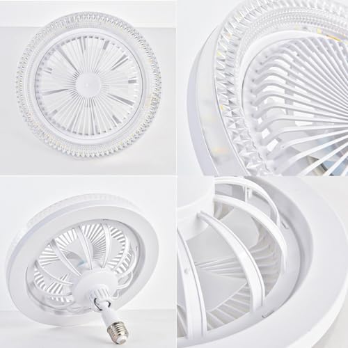 Shengruili Lámpara Ventilador,Ventilator lampe,Luces de Ventilador de Techoventilador de Techo con Luz y Control Remoto,Luz De Techo LED Con ventilador - imagen 3