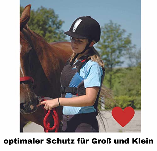 Rückenprotektor Rückenschutz Sicherheitsweste Reiten angenehm zu tragen schwarz