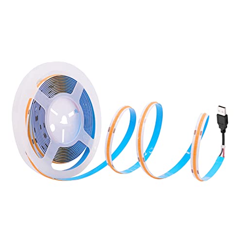 Tira LED COB 5 metros 320 LEDs/m blanco cálido USB miniatura 1