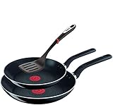 Extra widerstandsfähige Tefal Titanium Poweglide Antihaft-Versiegelung mit längerer Antihaft-Wirkung sowie mit Integrierter Thermo Spot Temperatur-Anzeige, ergonomischer Griff und einfache Reinigung