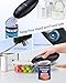 CIRCLE JOY Electric Can Opener, One-Touch Automatic Can Opening with Smooth Edges, Food Safety Handheld Battery-Operated Can Opener for Kitchen and Seniors, Black