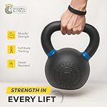 Kettlebell Kings Powder Coated Kettlebell Weights 5-90 LB | Workout Gym Equipment & Strength training sets for Women & Men | Durable Coating for Grip Strength, Rust Prevention- New - Image 5