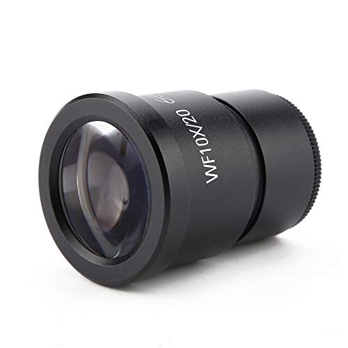 Image of ZJchao 10X Stereo Microscope Eyepiece, 2 pcs WF10X /20, Black, Optical Glass + Metal, Triocular Binocular Stereo Microscope, 30mm Mounting Size