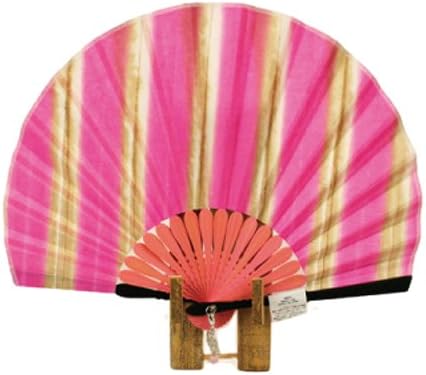 Ando SKW-6 Women's Dyed Washi Fan, Flower, Blue