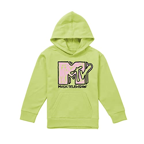 Sweat à capuche fille Cotton Soul MTV Scribble vêtement vert Sunny Lime taille S