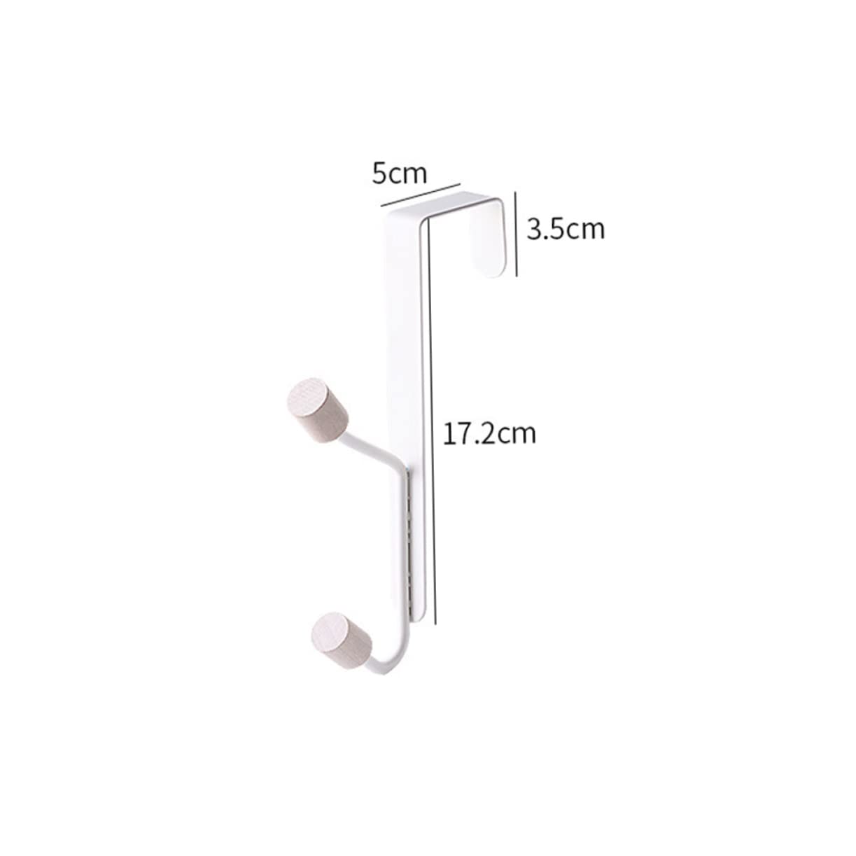 NAMOARLY 2pcs Shelf Brown Paper Bag Insulated Over Door Towel Rack para Colgar Bolsos Cabinet Door Hooks Towel Racks for Bathroom Door Spiked Rug Casters Over Door Hanging Hooks Iron White