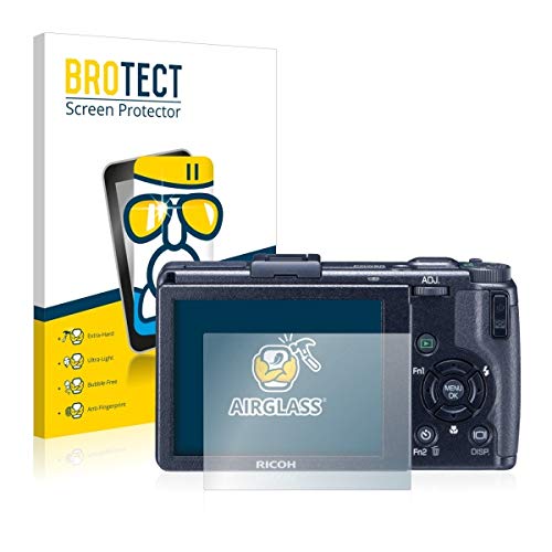 brotect AirGlass Glass Screen Protector for Ricoh GR III (2019), Extra-Hard, Ultra-Light, Screen Guard