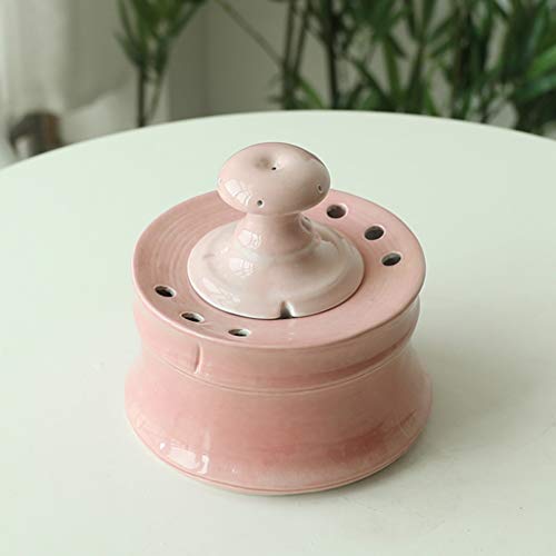 1300ML Cat and Dog Water Fountain, New Ceramic Water Dispenser, Pet Automatic Drinking Fountain, Suitable for Small and Medium Pets (Color : Pink)