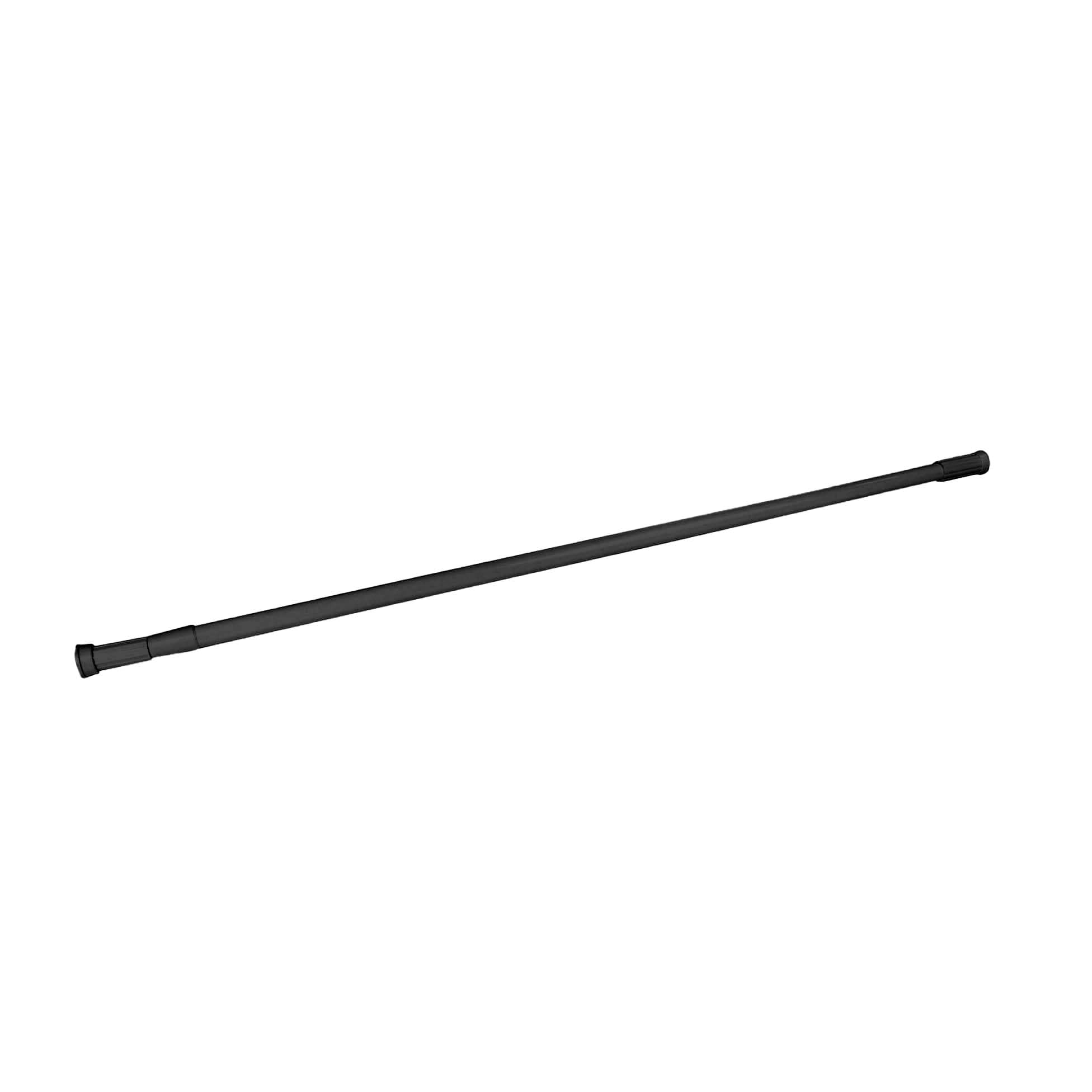 Douceur d'Intérieur Hydro - Barra de Ducha Extensible (135 < 250 cm) Negra, Aluminio