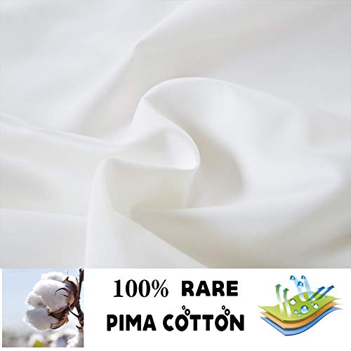 ELINEN 100% Supima Cotton 600 Thread Count King Pillowcase Set of 2, Luxury Hotel Pillow Cases,Soft & Silky Sateen Weave, Premium Quality King Pillowcase 2 Pieces (Ivory, KPC) by ELINEN - Used condition - Image 7