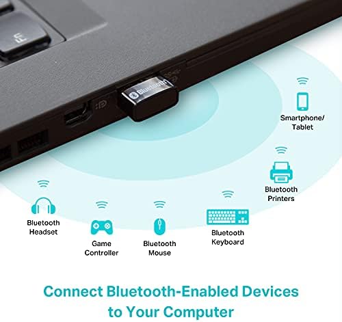 TP-Link USB Bluetooth Adapter for PC - Bluetooth 5.4 Dongle Receiver, Plug and Play, Nano Design, EDR & BLE, Supports Windows 11/10/8.1/7 for Desktop, Laptop, Keyboard, Mouse, etc (UB500) - 1