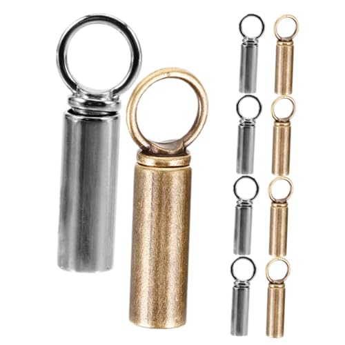 OATIPHO 10 Piezas Accesorios colgantes con botones polea postes de lona Accesorios para chaquetas y sudaderas Broche de cordón fácil de usar cerraduras del cordón del conector de la cuerda