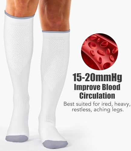 Image of Laite Hebe 3 Pack Medical Compression Sock-Compression Sock For Women and Men Circulation -Best for Running,Nursing,Athletic Sports