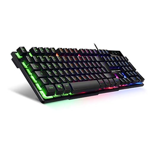 EMPIRE GAMING PC-Tastatur Empire K300 QWERTZ– 105 halbmechanische Tasten, Davon 19 Anti-Ghosting-Tasten, 12 Multimedia-Shortcuts, LED-RGB-Rückbeleuchtung