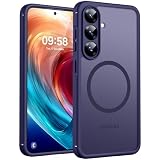 TOCOL Magnetic for Samsung Galaxy S25 Case, Upgraded Full Camera Protection, Compatible with Magsafe, Drop Protection Slime Clear Back Cover for Samsung Galaxy S25 6.2-Inch (Midnight Purple)