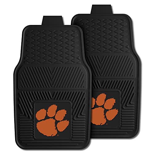 Clemson Heavy Duty 2-Piece Vinyl Car Mats 18