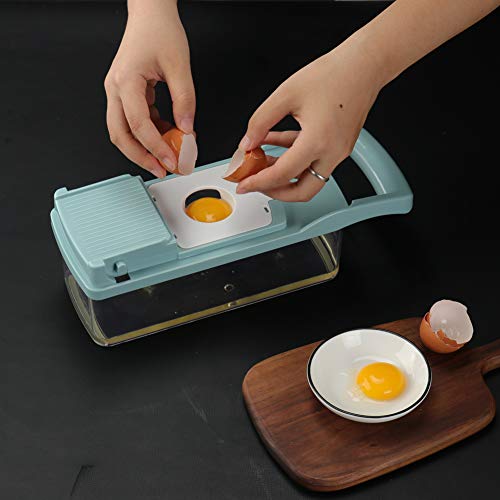 Multi-Functional Blades Vegetable Chopper Slicer Dicer Shredder - 12-in-1 Fruits Cutter Slicer Food Chopper with 7 Stainless Steel Blades, with Strainer and Egg Separator - Image 3