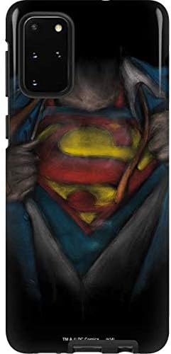 Skinit Pro Phone Case Compatible with Galaxy S20 Plus - Officially Licensed DC Comics Superman Super Speed Flying Over City Design