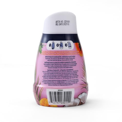 Clorox Fraganzia Gel Air Freshener Cone, Hawaiian Escape Scent - No-Plug, Battery-Free Air Freshener for Small Rooms, Closets, Kitchens, Bathrooms, Offices and More, 6 Ounce - Image 4